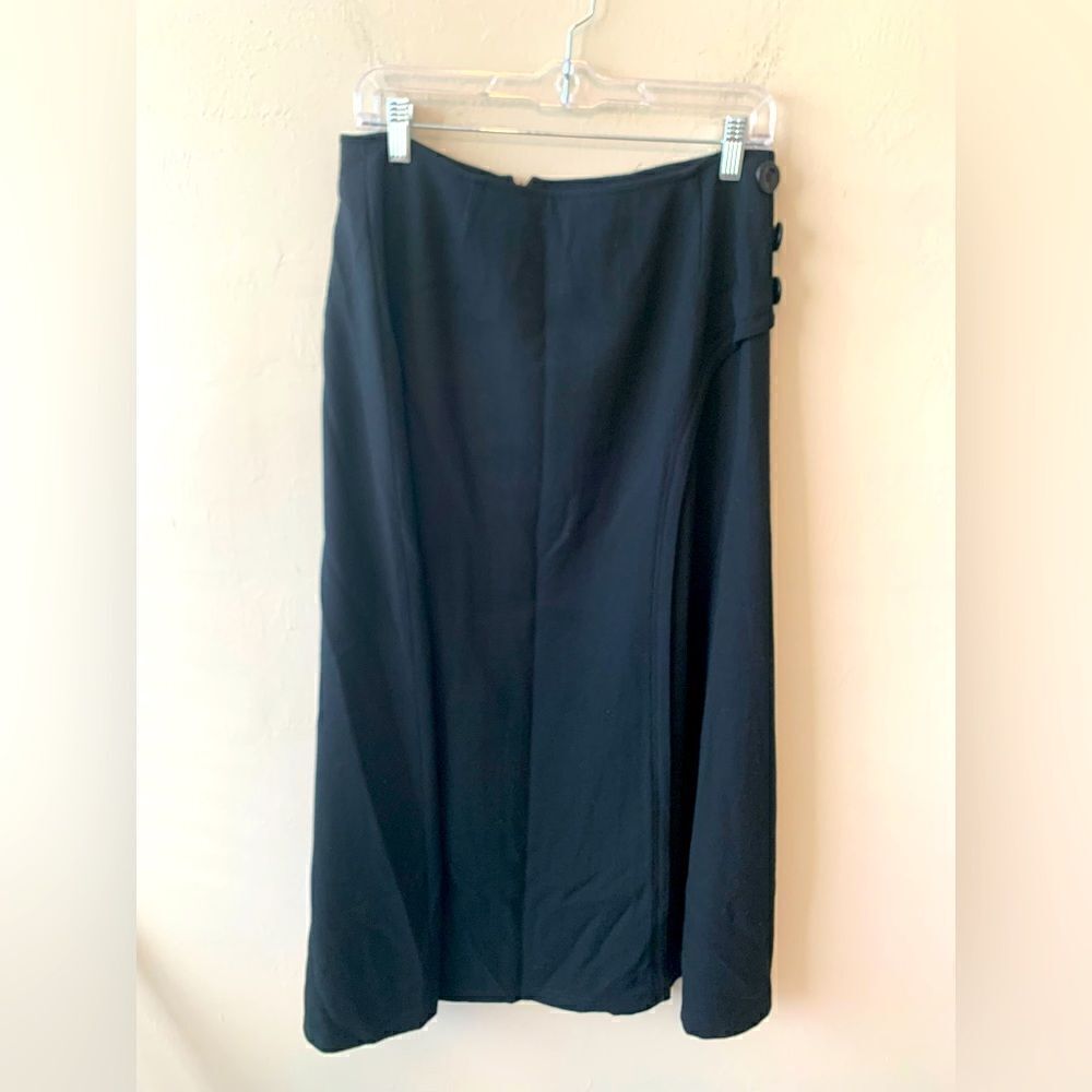 Harve Bernard black wool skirt size 12
